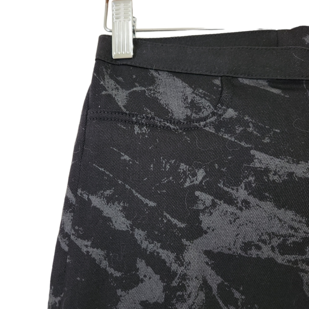 Helmut Lang Black Marble Twill coated pull on pants size 26 - Picture 5 of 10